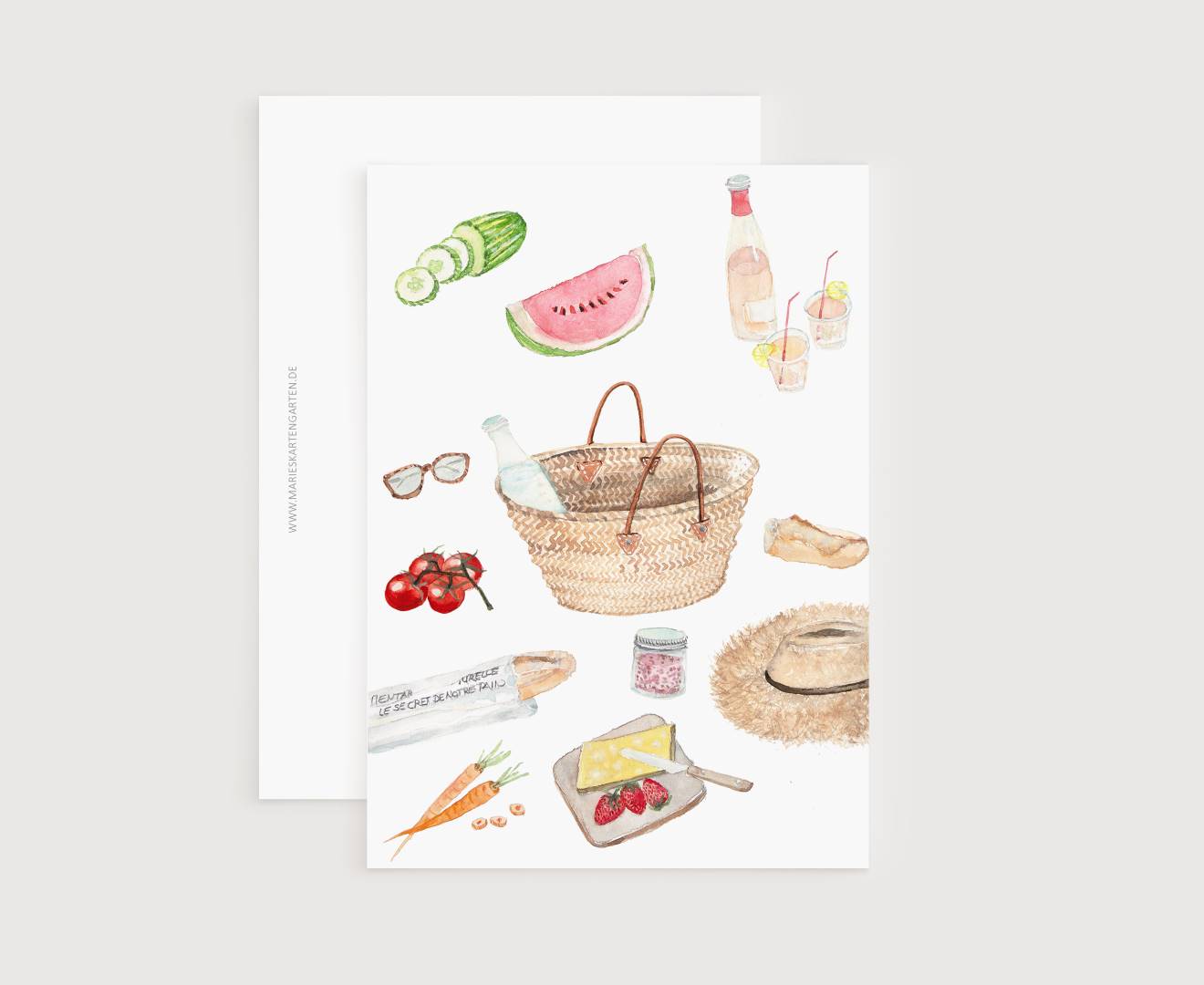 Postkarte - Picknick