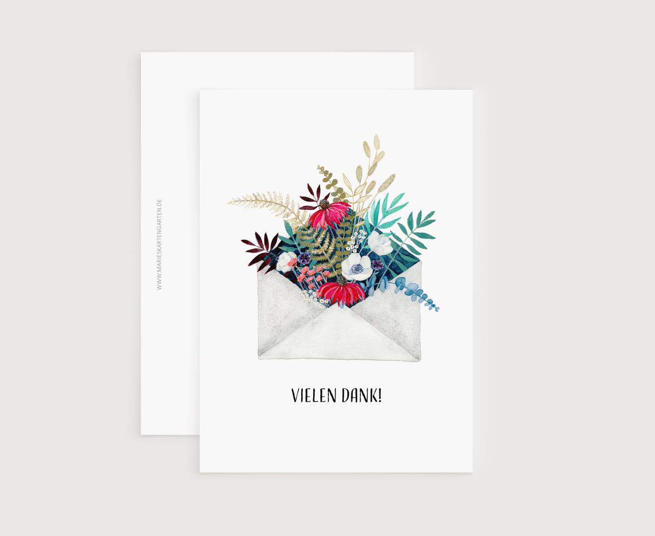 Postkarte - Vielen Dank