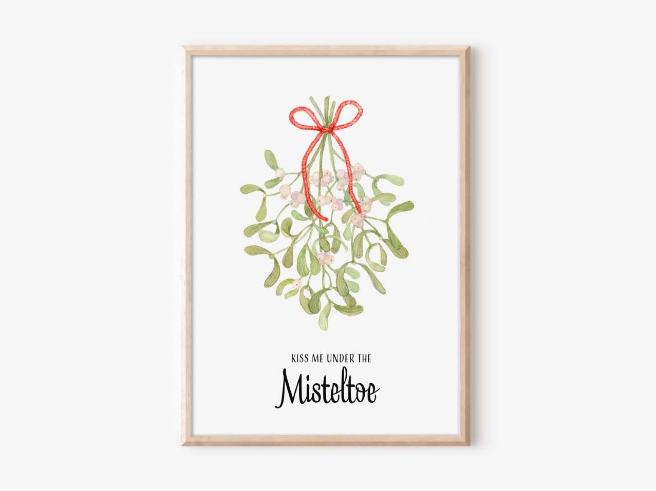 Misteltoe, Fine-Art-Print, Weihnachtsposter