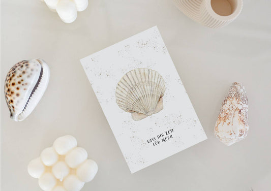 Karte mit maritim Motiv Anker