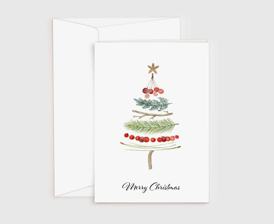 4er Set Weihnachtskarten incl. Briefumschlag