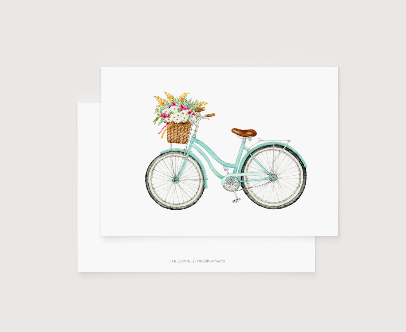 Postkarte - Fahrrad