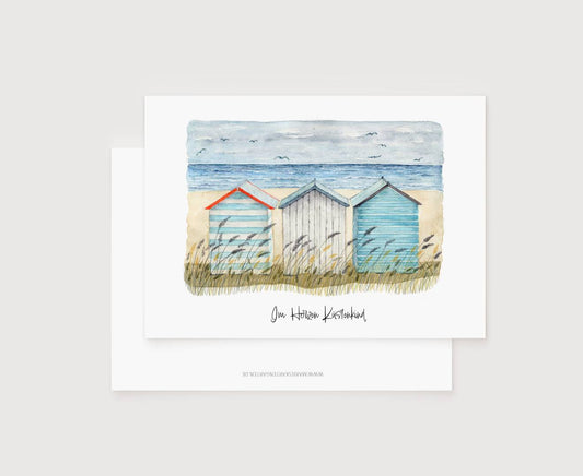 Postkarte - Strandhäuser